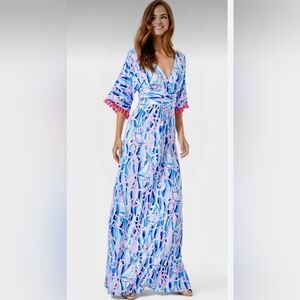 Lilly Pulitzer Reel Nauti Parigi Maxi Dress XXS
